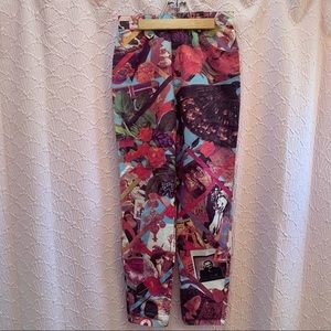 Bazaar de Christian Lacroix Pink Patterned Pants